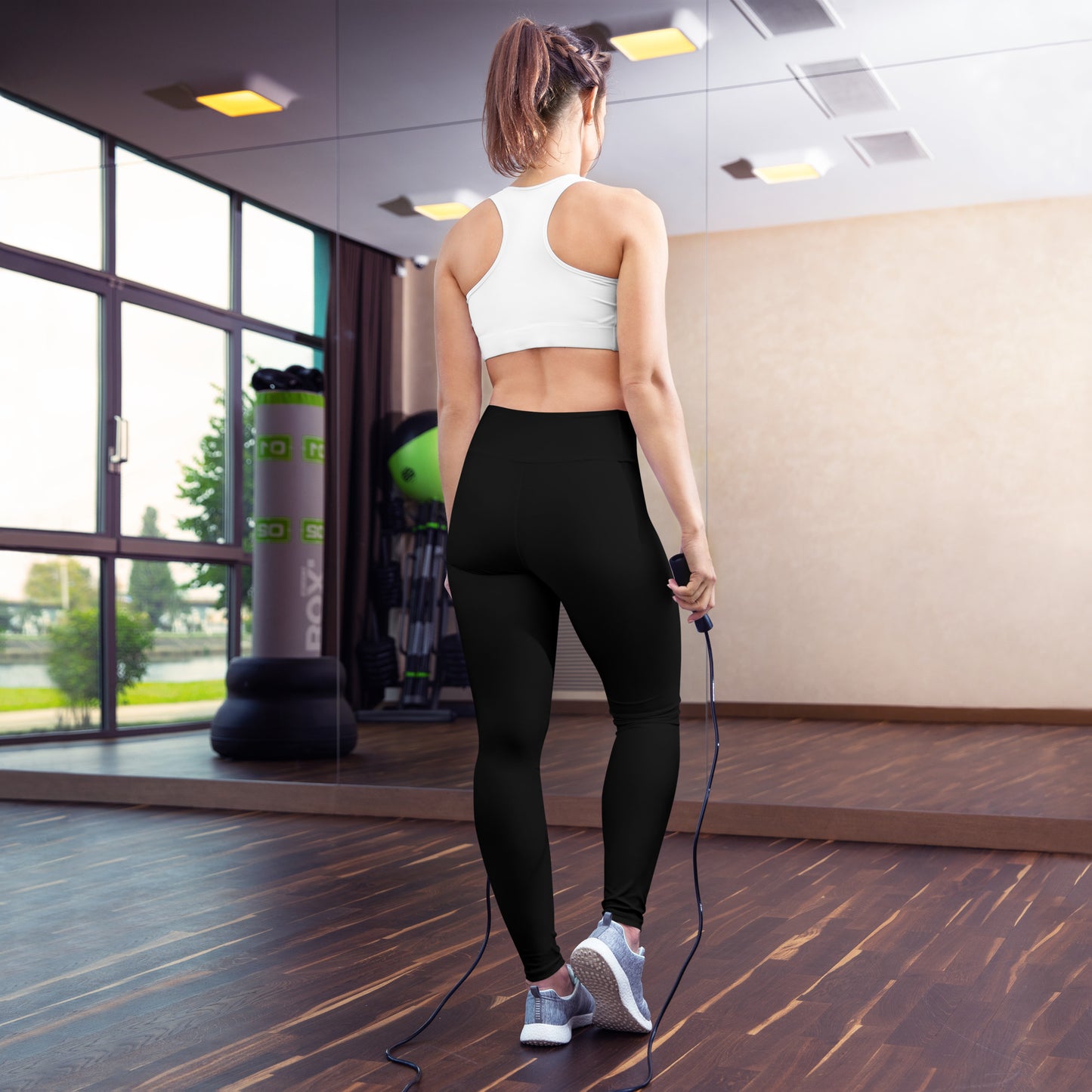 Inside Pocket Leggings - Black